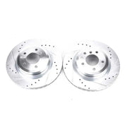 Power Stop 2006 BMW 330i Rear Evolution Drilled & Slotted Rotors - Pair - EBR1021XPR