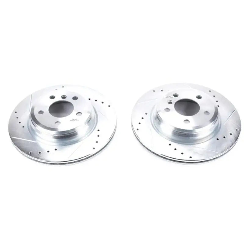 PowerStop EBR1414XPR Power Stop 2016 BMW 328i Rear Evolution Drilled & Slotted Rotors - Pair