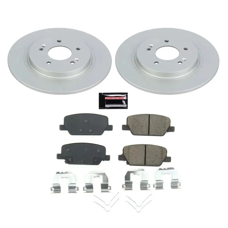 Power Stop 2019 Hyundai Santa Fe Rear Z17 Evolution Geomet Coated Brake Kit - CRK8310
