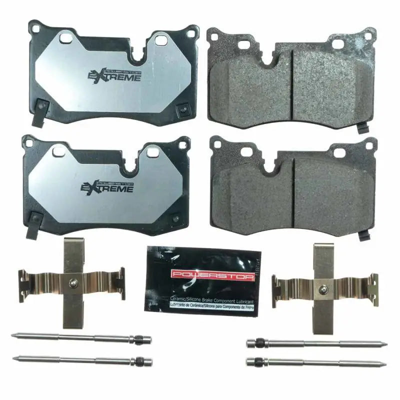 Power Stop 2020 Chevrolet Corvette C8 Base Rear Z26 Extreme Street Brake Pads w/Hardware - Truck & Automotive