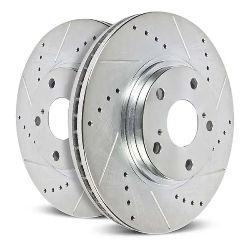 Power Stop 22-24 Ford Maverick Front Drilled & Slotted Rotor (Pair) - PowerStop
