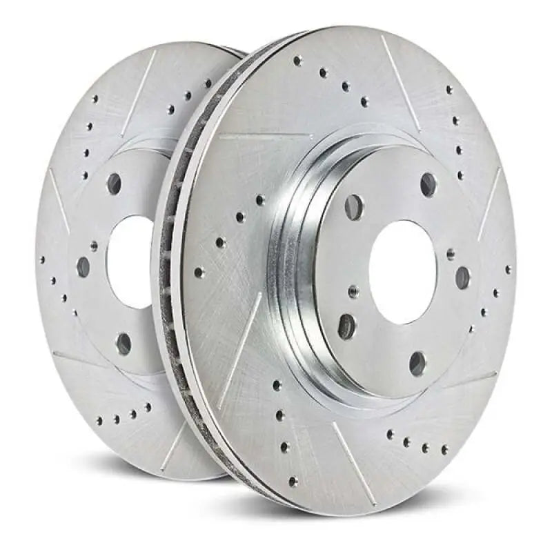 Power Stop 22-24 Ford Maverick Front Drilled & Slotted Rotor (Pair) - PowerStop