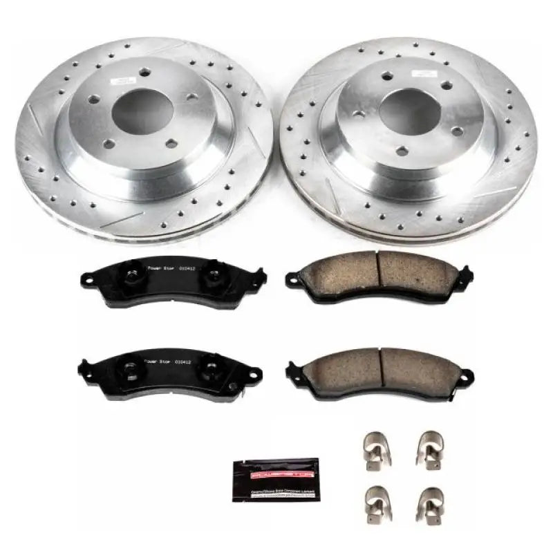 Power Stop 88-95 Chevrolet Corvette Front Z23 Evolution Sport Brake Kit - Truck & Automotive