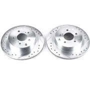 PowerStop JBR509XPR Power Stop 89-96 Nissan 300ZX Rear Evolution Drilled & Slotted Rotors - Pair