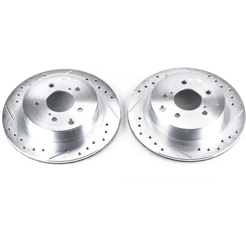 PowerStop JBR509XPR Power Stop 89-96 Nissan 300ZX Rear Evolution Drilled & Slotted Rotors - Pair