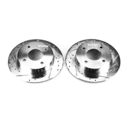 Power Stop 89-98 Nissan 240SX Rear Evolution Drilled & Slotted Rotors - Pair - JBR504XPR