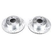 PowerStop AR8722XPR Power Stop 90-99 Jeep Cherokee Front Evolution Drilled & Slotted Rotors - Pair