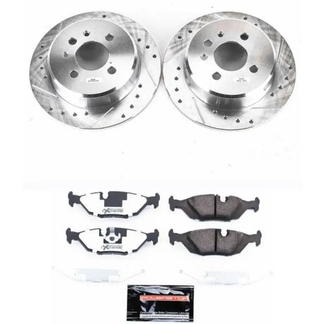 Power Stop 91-92 BMW 318i Rear Z26 Street Warrior Brake Kit - Truck & Automotive