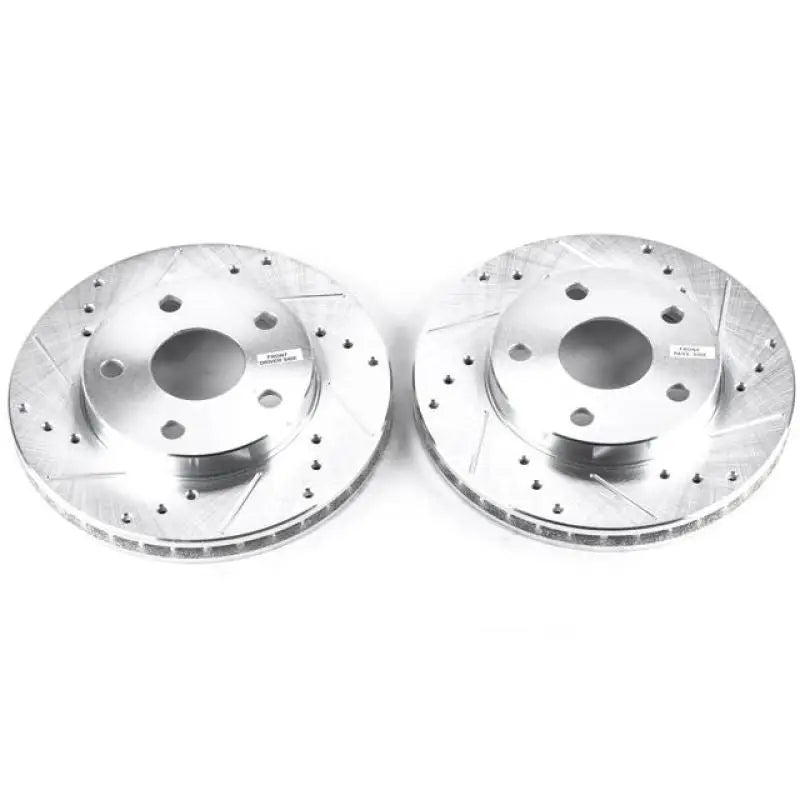 Power Stop 91-95 Toyota MR2 Front Evolution Drilled & Slotted Rotors - Pair - Truck Automotive