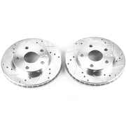 Power Stop 91-95 Toyota MR2 Front Evolution Drilled & Slotted Rotors - Pair - Truck Automotive