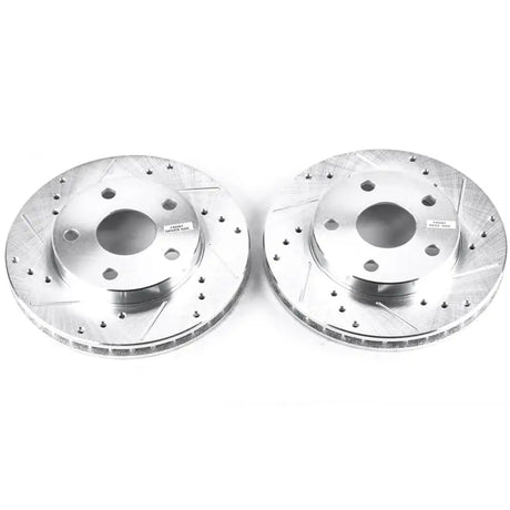 Power Stop 91-95 Toyota MR2 Front Evolution Drilled & Slotted Rotors - Pair - Truck Automotive