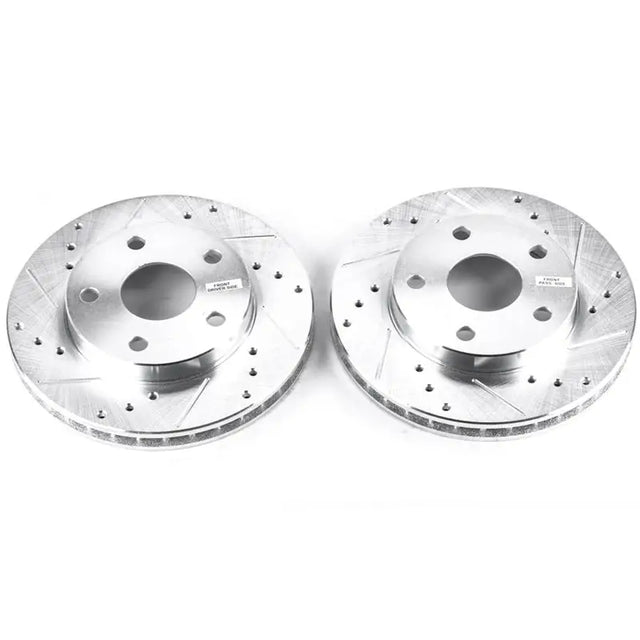 Power Stop 91-95 Toyota MR2 Front Evolution Drilled & Slotted Rotors - Pair - Truck Automotive