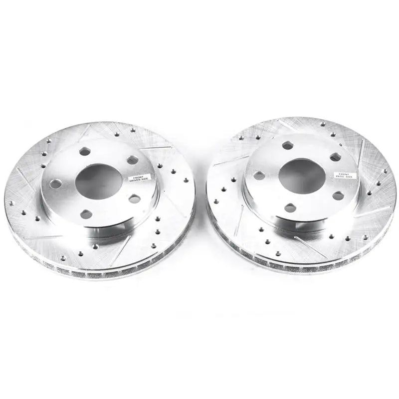 Power Stop 91-95 Toyota MR2 Front Evolution Drilled & Slotted Rotors - Pair - Truck Automotive