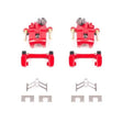 PowerStop Power Stop 92-01 Honda Prelude Rear Red Calipers w/Brackets - Pair