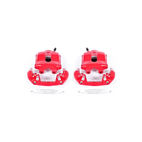 Power Stop 92-98 BMW 318i Front Red Calipers w/Brackets - Pair - Truck & Automotive