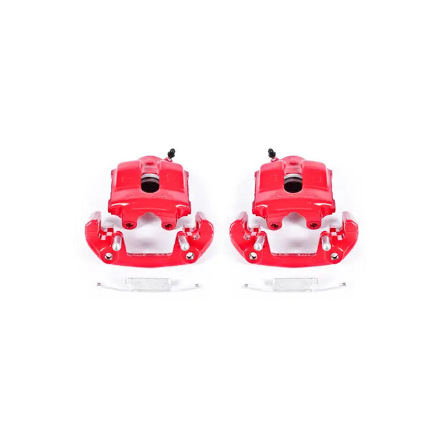 Power Stop 92-98 BMW 318i Front Red Calipers w/Brackets - Pair - Truck & Automotive