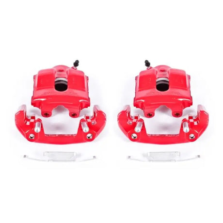 Power Stop 92-98 BMW 318i Front Red Calipers w/Brackets - Pair - Truck & Automotive