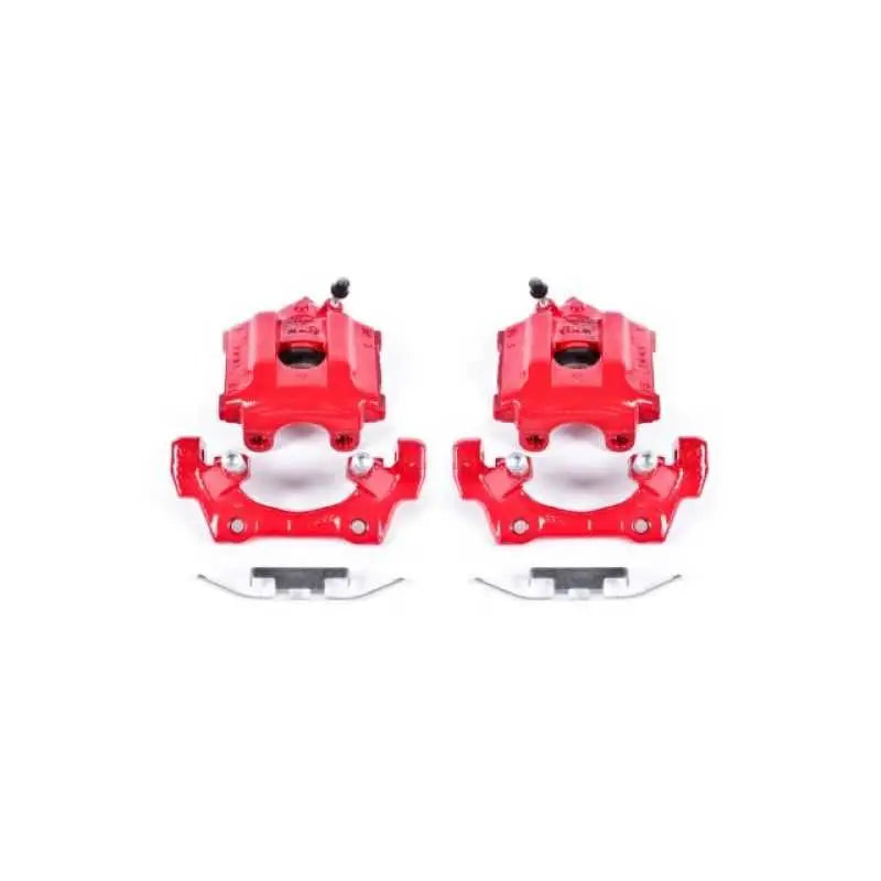 PowerStop Power Stop 92-98 BMW 318i Rear Red Calipers w/Brackets - Pair