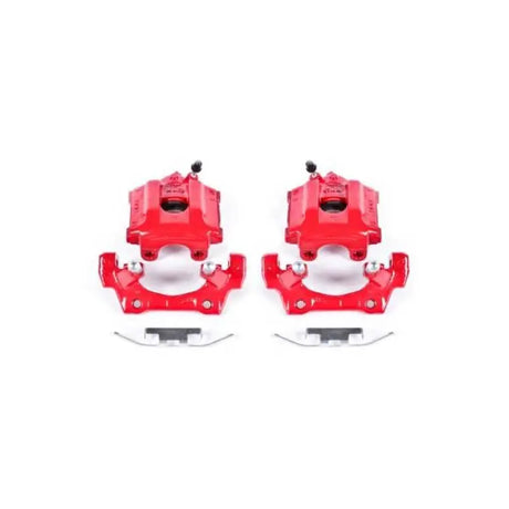 PowerStop Power Stop 92-98 BMW 318i Rear Red Calipers w/Brackets - Pair