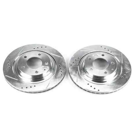 Power Stop 93-95 Mazda RX-7 Rear Evolution Drilled & Slotted Rotors - Pair - JBR761XPR
