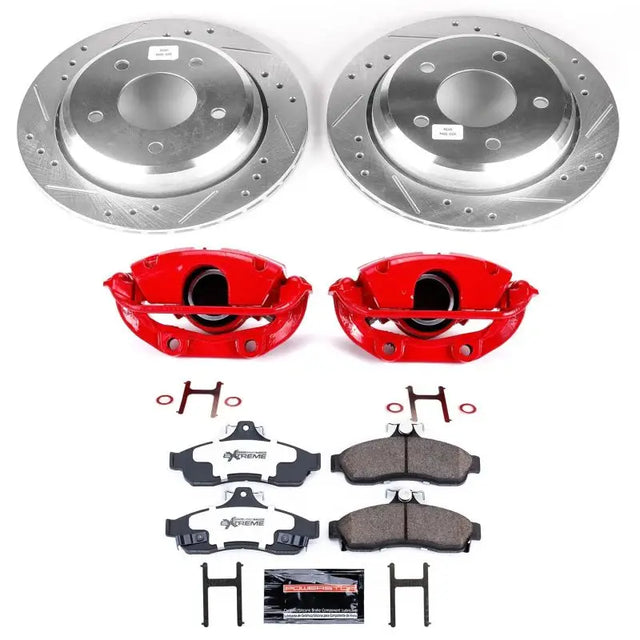 Power Stop 94-96 Chevrolet Caprice Z26 Street Kit w/ Calipers - Rear - Truck & Automotive