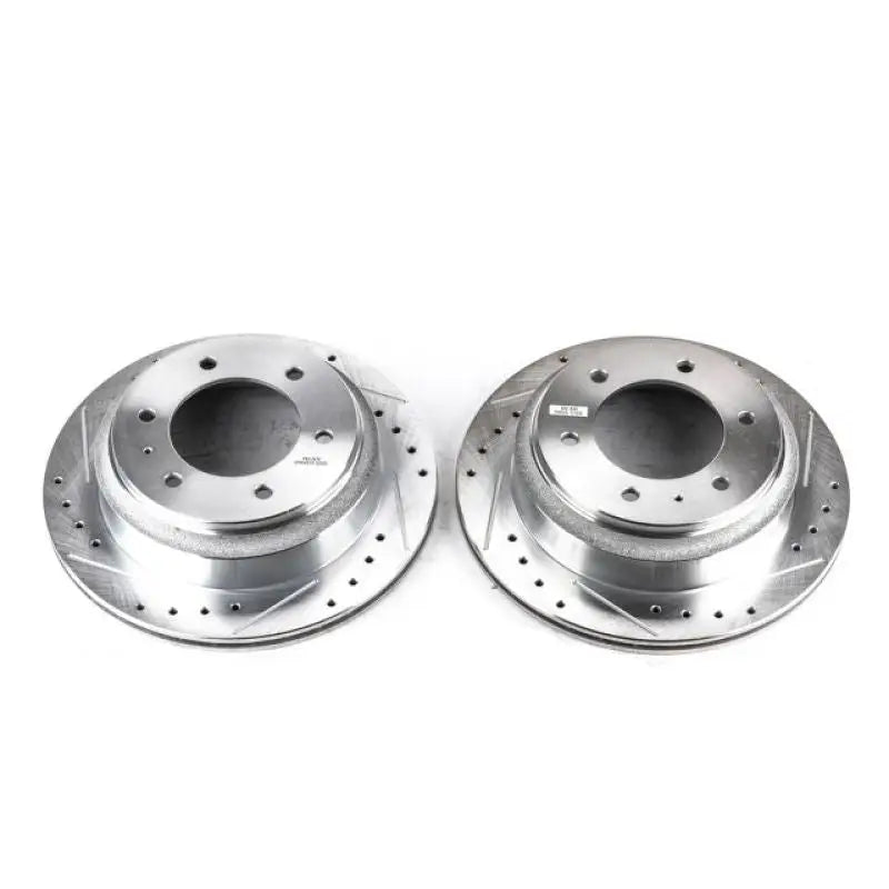 Power Stop 96-99 Acura SLX Rear Evolution Drilled & Slotted Rotors - Pair - Truck Automotive