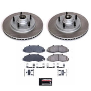 Power Stop 97-00 Ford F-150 Front Semi-Coated Rotor Kit - PowerStop