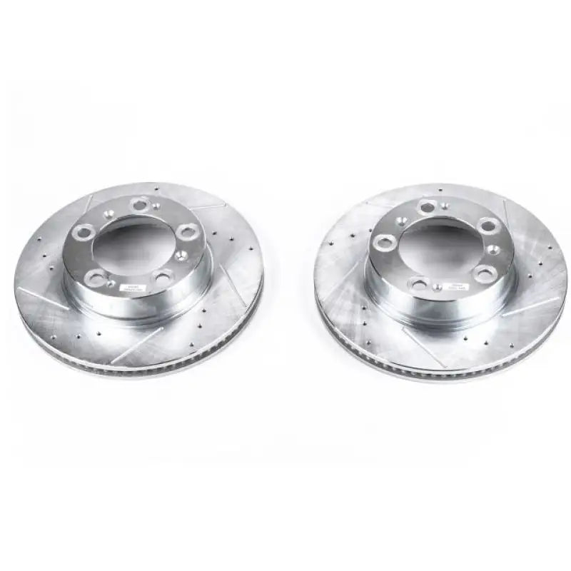 Power Stop 97-04 Porsche Boxster Front Evolution Drilled & Slotted Rotors - Pair - EBR620XPR