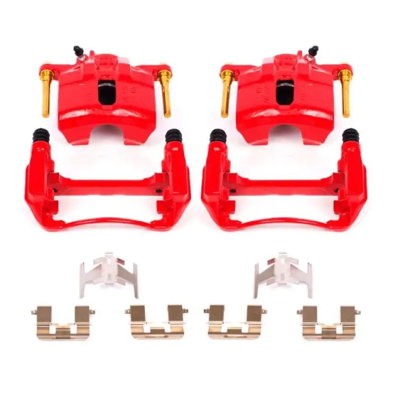 Power Stop 97-99 Acura CL Front Red Calipers w/Brackets - Pair - Truck & Automotive