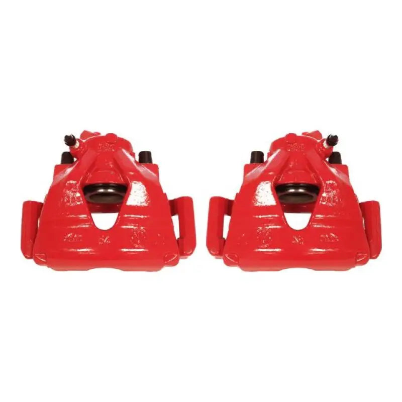 Power Stop 99-10 Volkswagen Beetle Front Red Calipers w/Brackets - Pair - Truck & Automotive