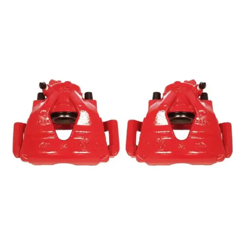 Power Stop 99-10 Volkswagen Beetle Front Red Calipers w/Brackets - Pair - Truck & Automotive