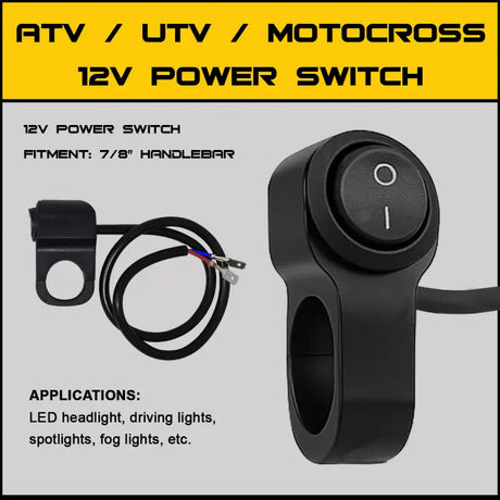 Power Switch Mount W/Cable 22mm Mount 18in Power Cable - PATHFINDER