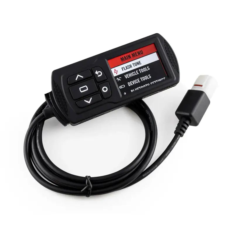 Black handheld Power Vision 3 tuner with cable for RV parts & accessories and truck parts