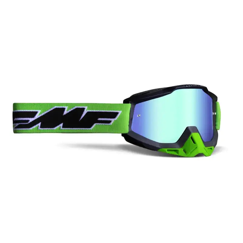 F-50037-00007 FMF VISION Powerbomb Goggle Rocket Lime Mirror Green Lens