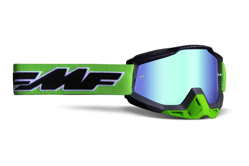 F-50037-00007 FMF VISION Powerbomb Goggle Rocket Lime Mirror Green Lens