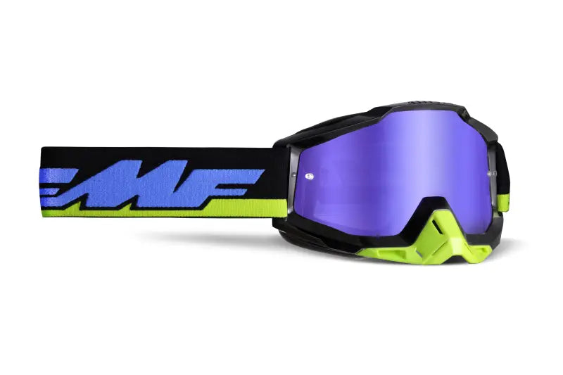F-50037-00008 FMF VISION Powerbomb Goggle Talledega Mirror Blue Lens