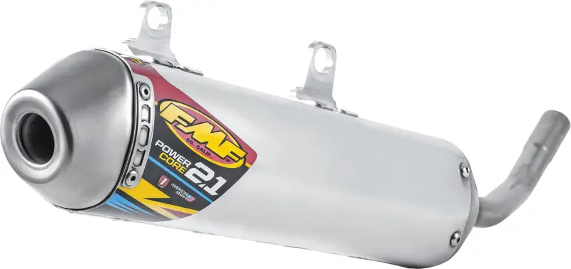 Motorcycle exhaust silencer with polished end cap for enhanced power delivery in RV & truck parts