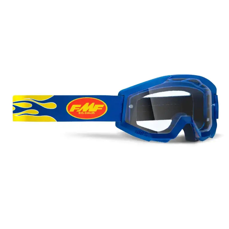 F-50050-00007 FMF VISION Powercore Goggle Flame Navy Clear Lens