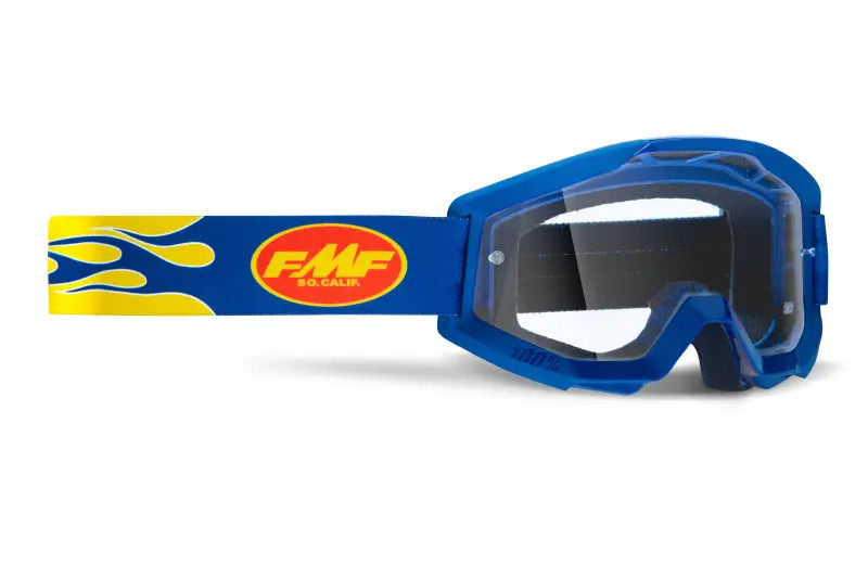 F-50050-00007 FMF VISION Powercore Goggle Flame Navy Clear Lens