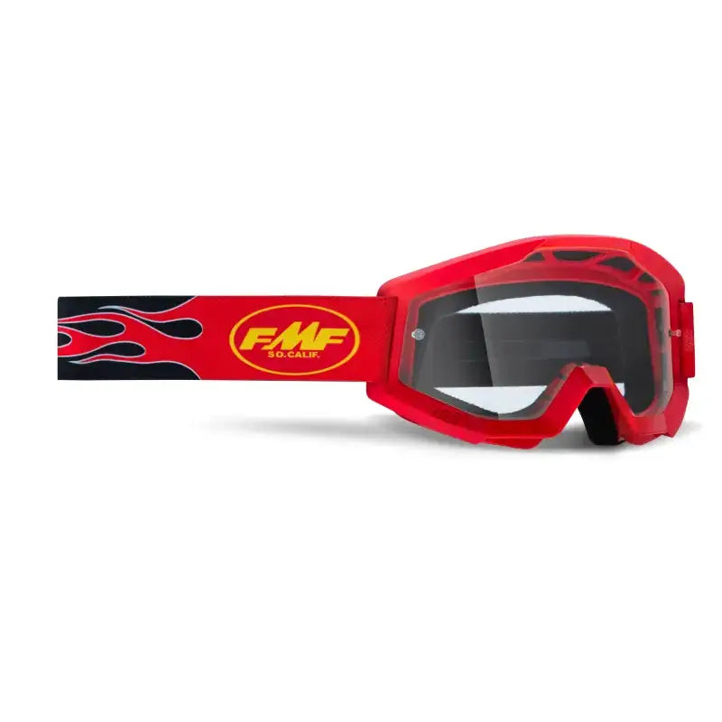 F-50050-00008 FMF VISION Powercore Goggle Flame Red Clear Lens