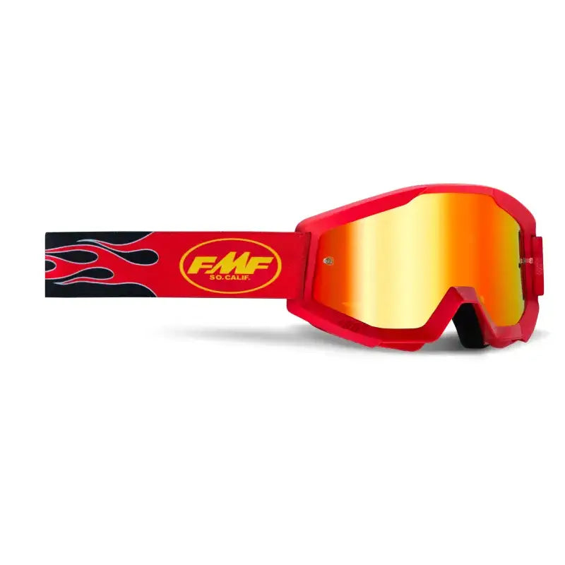 F-50051-00008 FMF VISION Powercore Goggle Flame Red Mirror Red Lens