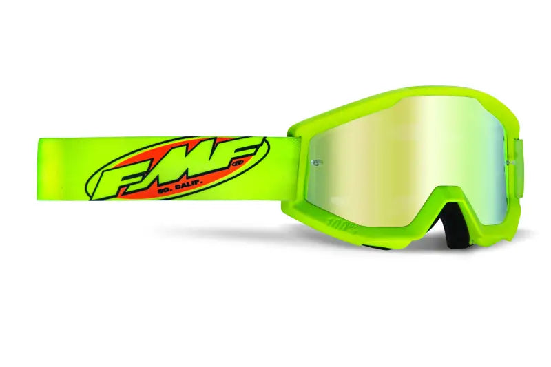 F-50055-00003 FMF VISION Powercore Youth Goggle Core Yellow Mirror Gold Lens