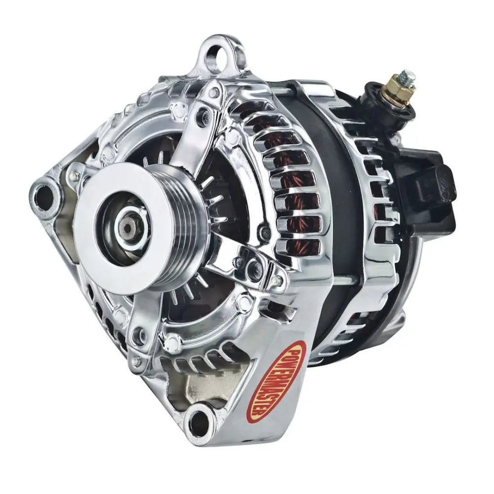 Powermaster Great For LS Swaps Alternator/ Generator 834009-4 - Chrome Alt GM 180A Grv Hpr 4-PIN