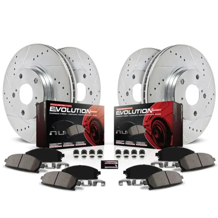 Powerstop Dust-Free Friction Formula Brake Kit K7939 - Z23 Evolution