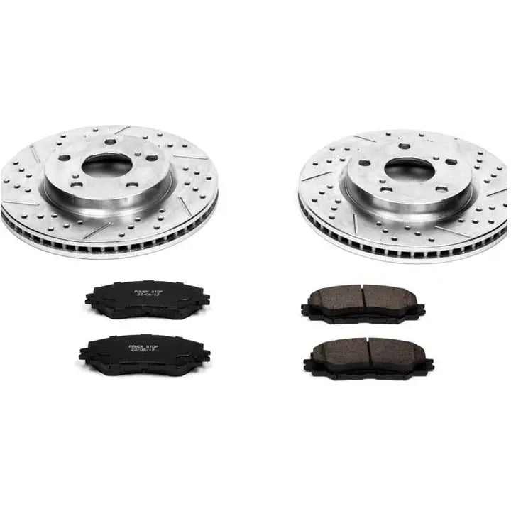 Powerstop K258 Disc Brake PAD AND Rotor KIT