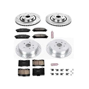 Powerstop K5828 Disc Brake PAD AND Rotor KIT