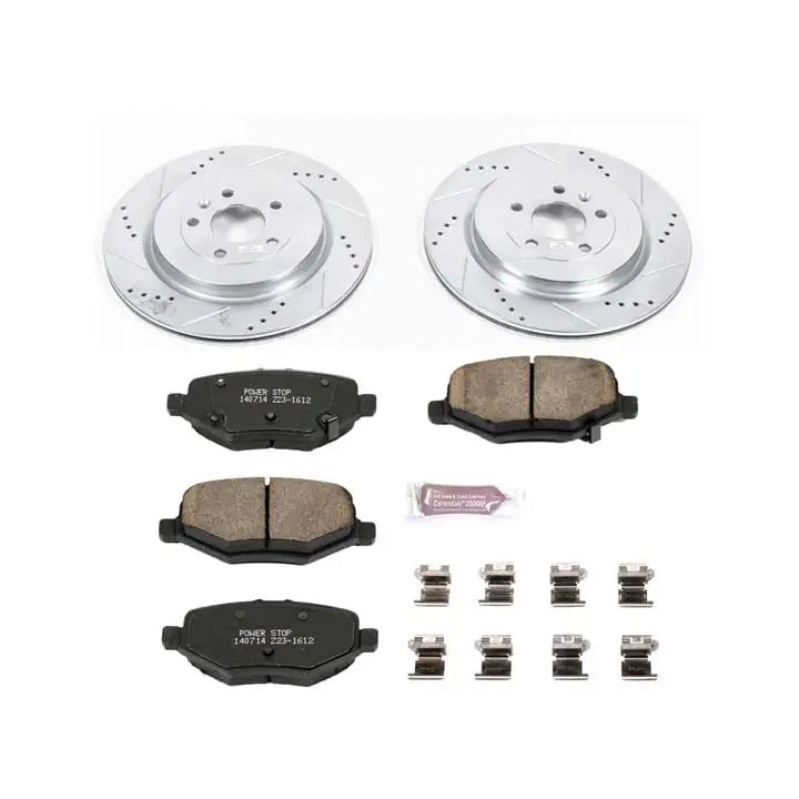 Powerstop K6376 Disc Brake PAD AND Rotor KIT