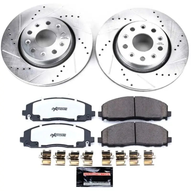 PowerStop K7940-36 Power Stop 18-19 Jeep Wrangler Front Z36 Truck & Tow Brake Kit
