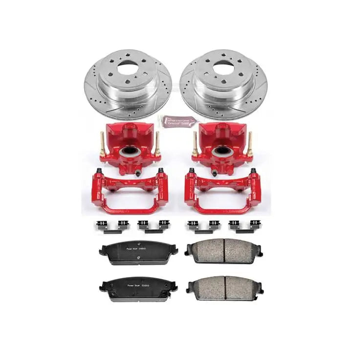 Powerstop KC2083 Disc Brake PAD Caliper AND Rotor KIT