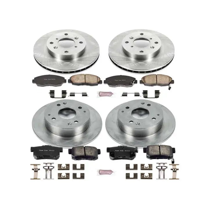 Powerstop KOE1240 Disc Brake PAD AND Rotor KIT